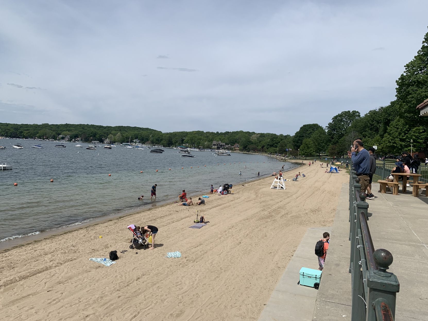 People on Riviera Beach